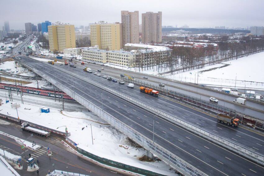 На Дмитровском путепроводе открыли движение в сторону центра