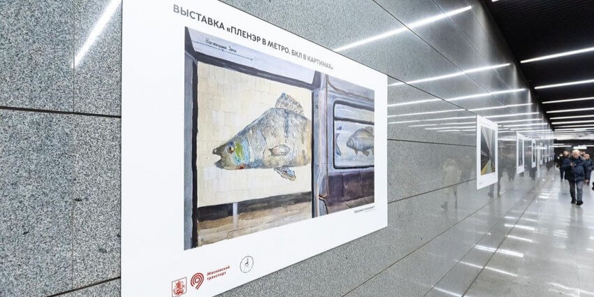 Две станции метро в САО стали выставочными галереями